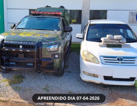 operacao protetor das fronteiras gefron apreende 83kg de skank em taxi boliviano em caceres mt