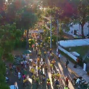 caceres mobiliza mais de 500 ciclistas em passeio pela paz no transito e conscientizacao viaria