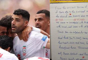 selecao do ira deixa carta emocionante apos jogo da copa e faz apelo mundial pela paz