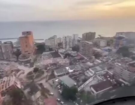 venezuela em ruinas video aereo detalha devastacao em cidade atingida por tremores