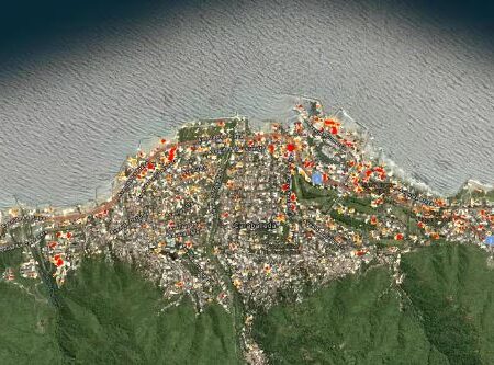 venezuela imagens de satelite indicam 59 mil predios possivelmente danificados por terremotos