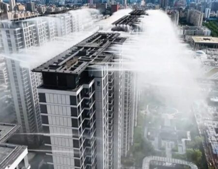 cidades da china testam chuva artificial em predios para reduzir calor extremo nas areas urbanas