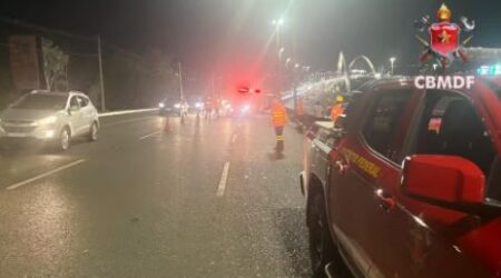 motociclista de 35 anos morre apos acidente e parada cardiaca na ponte jk em brasilia