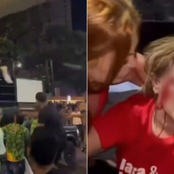 vereadora e atingida durante carreata pro lula em montes claros